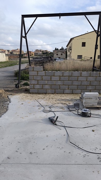 Muro de bloque de hormigón - Reformas Marian Zaragoza