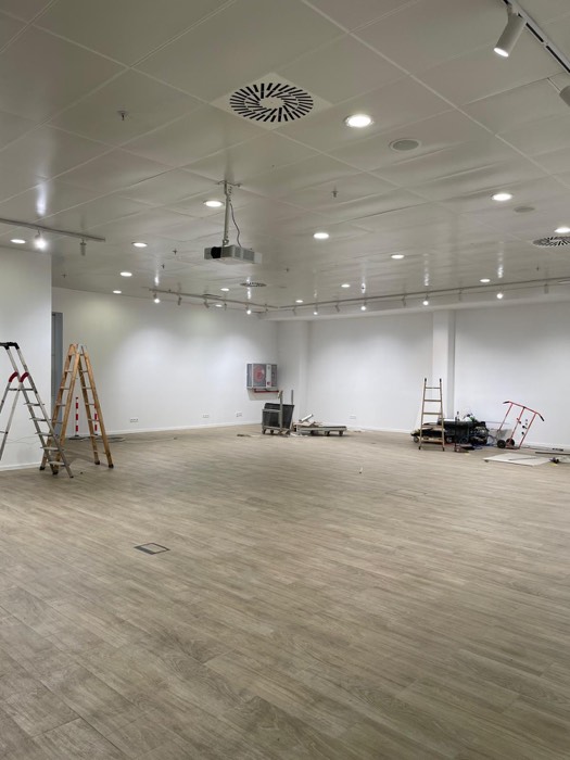Sala reformada terminada - Reformas Marian Zaragoza